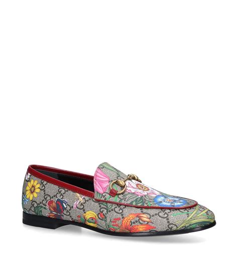 gucci floral loafers|gucci fur loafers plaid.